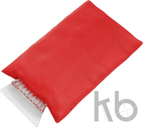 ABS ice scraper and polyester glove