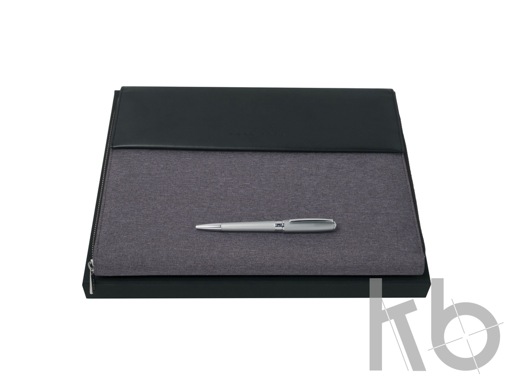 Подарочный набор: ручка шариковая, папка для конференций А4