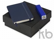 Подарочный набор To go с блокнотом А6 и зарядным устройством