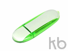 USB 2.0- флешка промо на 32 Гб овальной формы