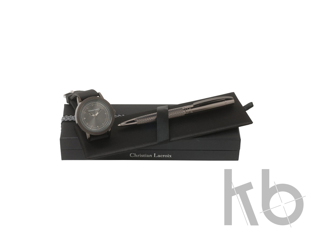 Подарочный набор Capline: часы наручные мужские, ручка шариковая