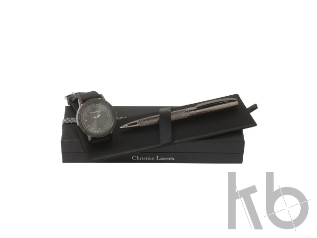 Подарочный набор Capline: часы наручные мужские, ручка шариковая