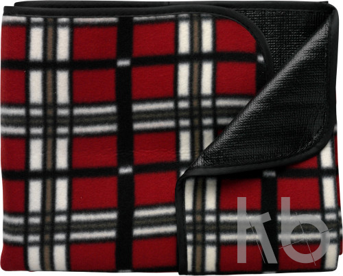 Fleece (150 gr/m²) blanket in pouch