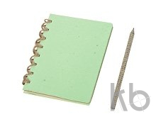 Блокнот А6 с бумажным карандашом и семенами цветов микс