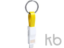 Кабель-брелок micro USB, USB-C и Lightning