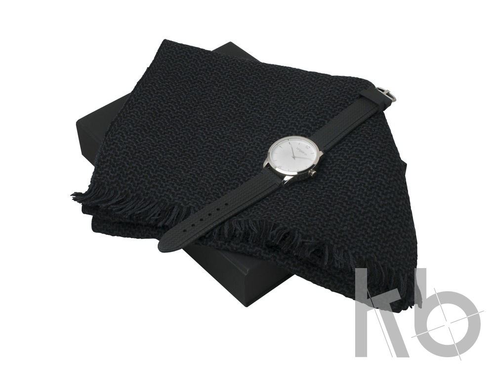 Подарочный набор Celso: шарф, часы наручные мужские