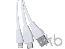 Кабель-брелок micro USB, USB-C и Lightning