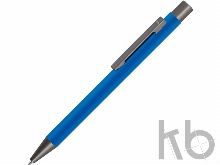 Ручка металлическая шариковая «Straight Gum» soft-touch с зеркальной гравировкой