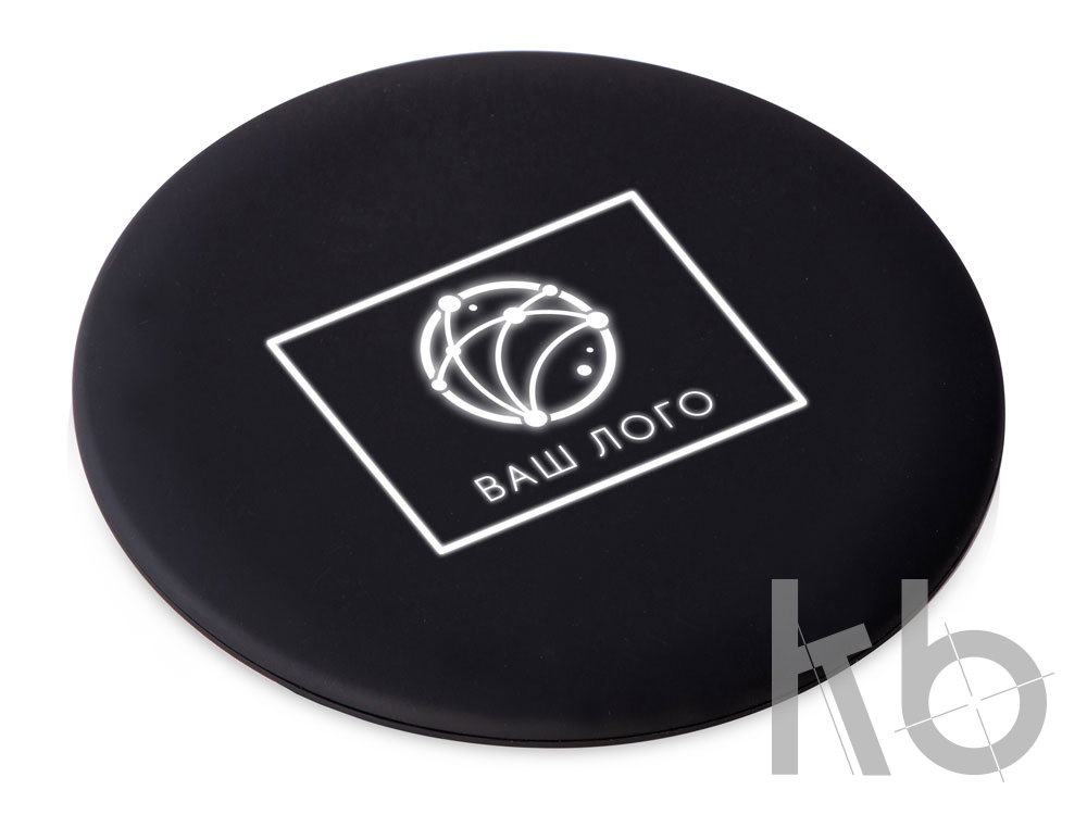 Беспроводное зарядное устройство с подсветкой логотипа «Moon spot», 10 Вт