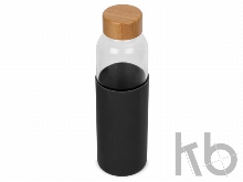 Стеклянная бутылка для воды в силиконовом чехле «Refine»