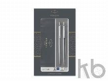 Набор Parker «Jotter Core Stainless Steel CT» ручка шариковая, карандаш механический
