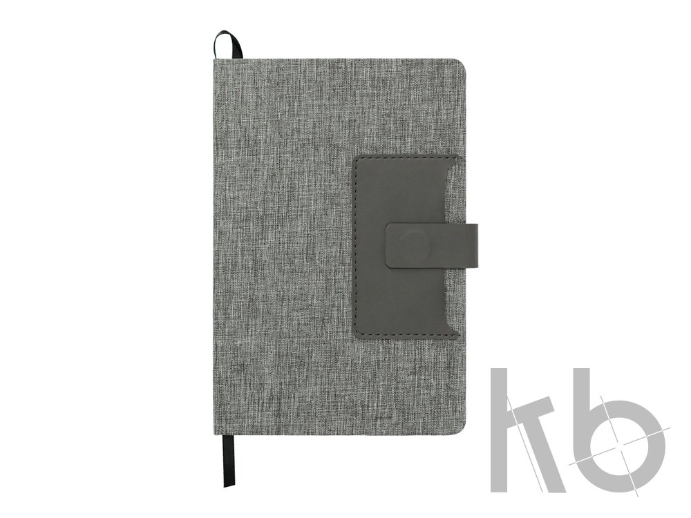 Блокнот А5 «Clap» с отделением для визиток и магнитным клапаном