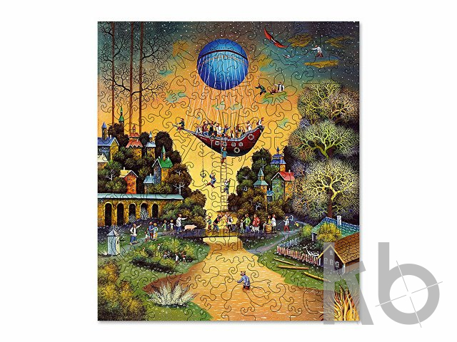 Деревянный пазл «Летучий фрегат», 130 деталей