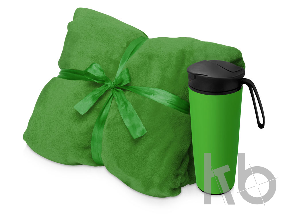 Подарочный набор «Dreamy hygge» с пледом и термокружкой