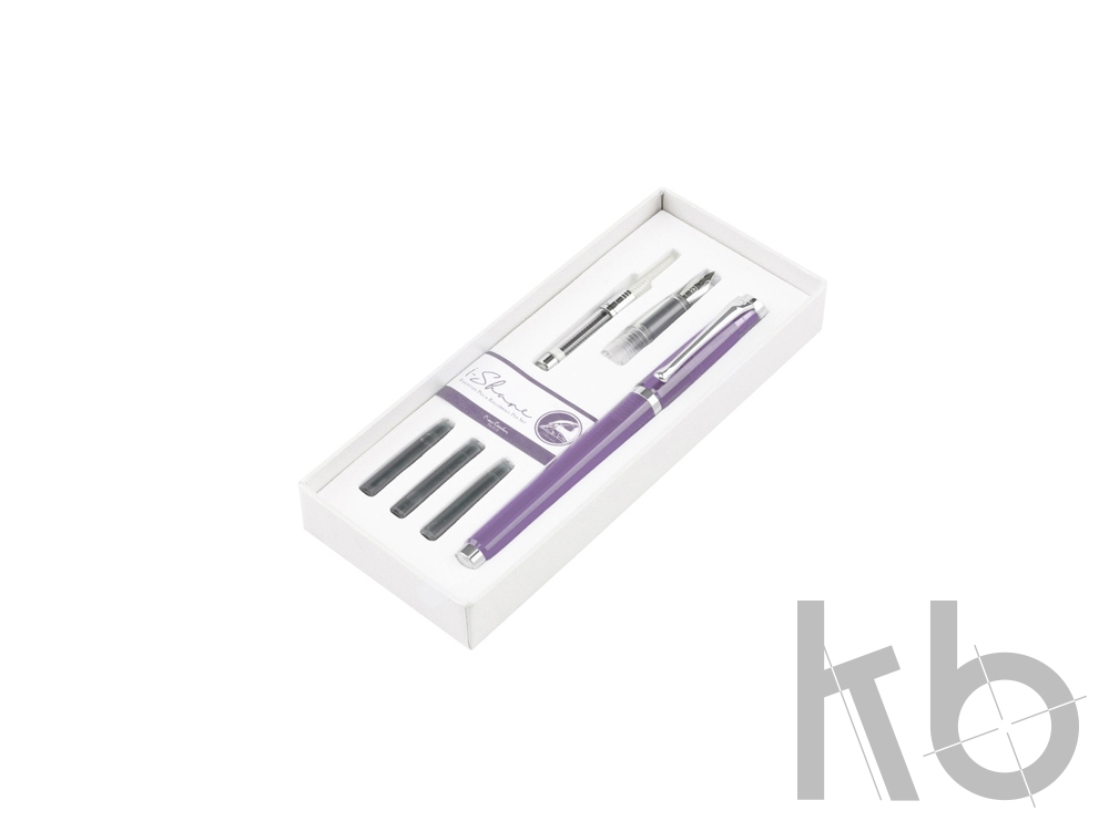 Набор «I-Share»: ручка роллер, сменная насадка с пером, чернила