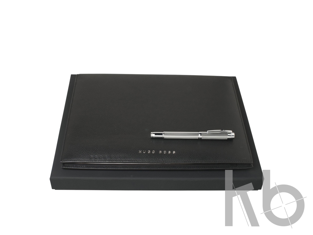 Подарочный набор: папка с бумажным блоком А4, ручка-роллер