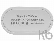 Портативное зарядное устройство «Lantern», 7500 mAh