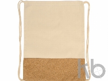 Рюкзак-мешок «Corky» хлопковый со вставкой из пробки