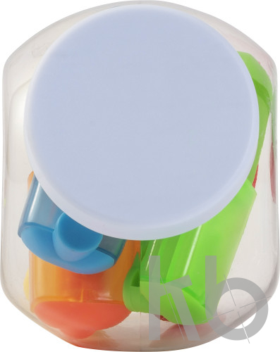 PP jar with text highlighters