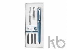 Набор «I-Share»: ручка роллер, сменная насадка с пером, чернила