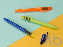 Ручка пластиковая шариковая «Mark» с хайлайтером