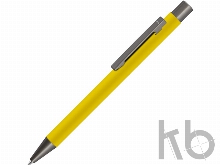 Ручка металлическая шариковая «Straight Gum» soft-touch с зеркальной гравировкой