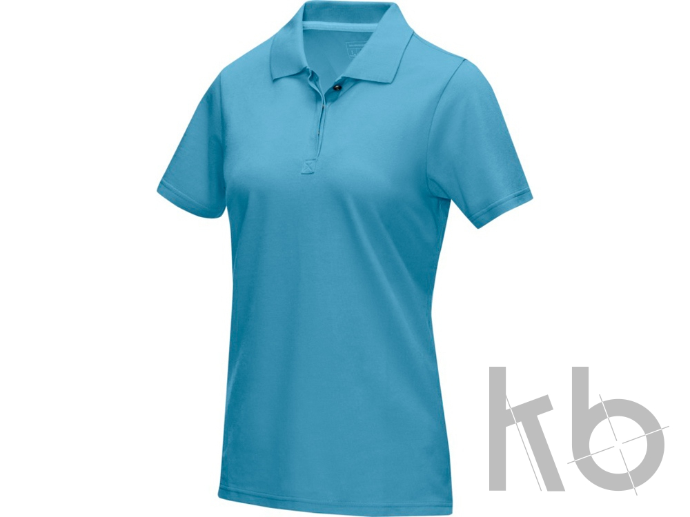 Рубашка поло «Graphite» из натуральных материалов, женская