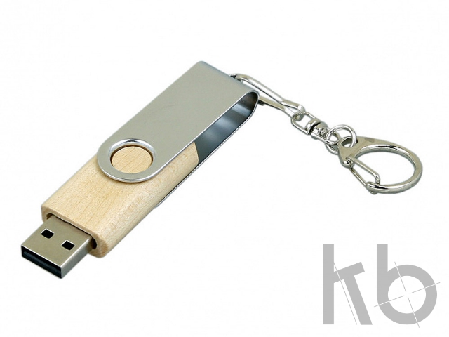 USB 2.0- флешка промо на 16 Гб с поворотным механизмом