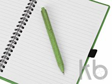 Блокнот А5 «Toledo M» с обложкой из пшеницы и пластика и шариковой ручкой