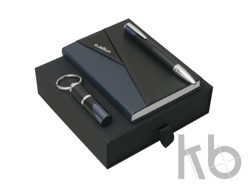 Подарочный набор Lapo: блокнот А6, ручка шариковая, брелок