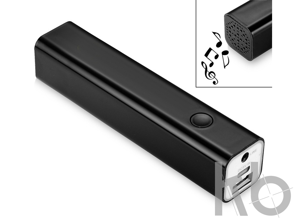 Колонка-зарядное устройство «Bran» с функцией Bluetooth®, 2200 mAh