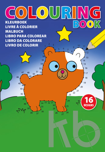 Cardboard colouring book