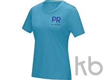 Футболка «Azurite» из натуральных материалов, женская