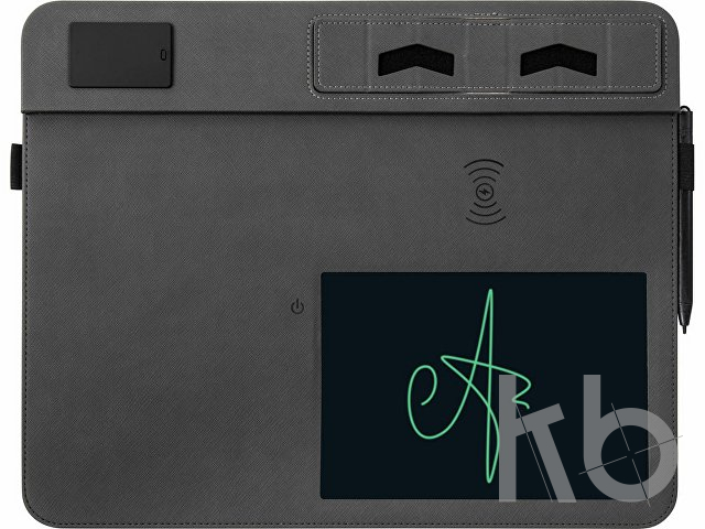 Многофункциональный коврик для мыши «Multi Pad» с беспроводной зарядкой и LCD экраном, 10 Вт