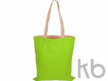 Сумка для шопинга «Twin» двухцветная из хлопка, 180 г/м2