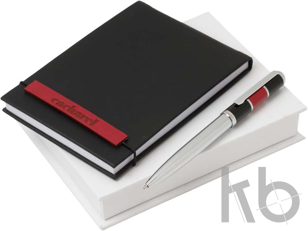 Подарочный набор: блокнот дизайнерский А6, ручка шариковая