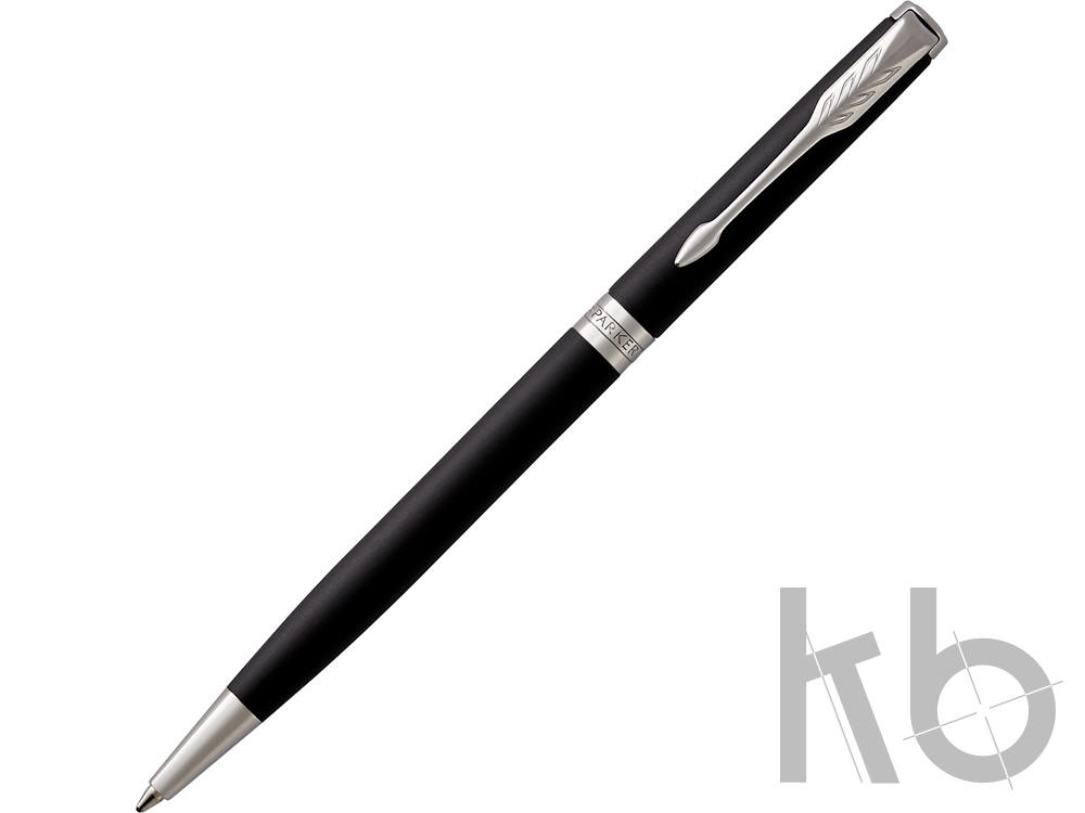 Тонкая Ручка шариковая Parker «Sonnet Core Matte Black CT»