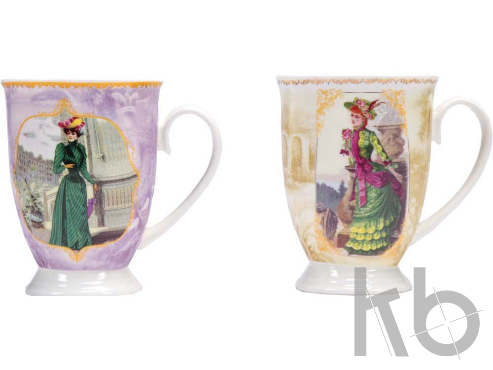 Набор «Дамы высшего общества»: две кружки и чайное ситечко