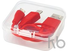 Двусторонний кабель для зарядки Ario «3-в-1» в тканевой оплетке