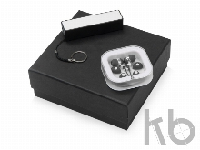 Подарочный набор «Non-stop music» с наушниками и зарядным устройством