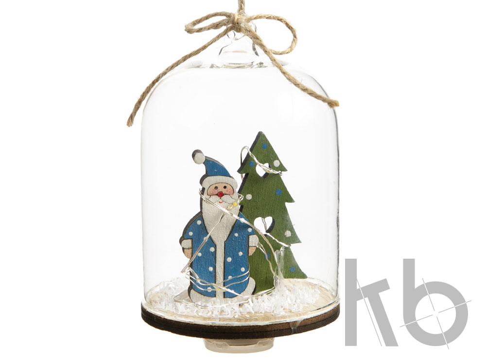 Новогоднее украшение «Дед Мороз в колбе»