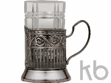 Подстаканник с хрустальным стаканом