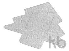 Плед флисовый «Natty» из переработанного пластика с новогодней биркой