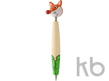 wooden ballpoint pen, fox