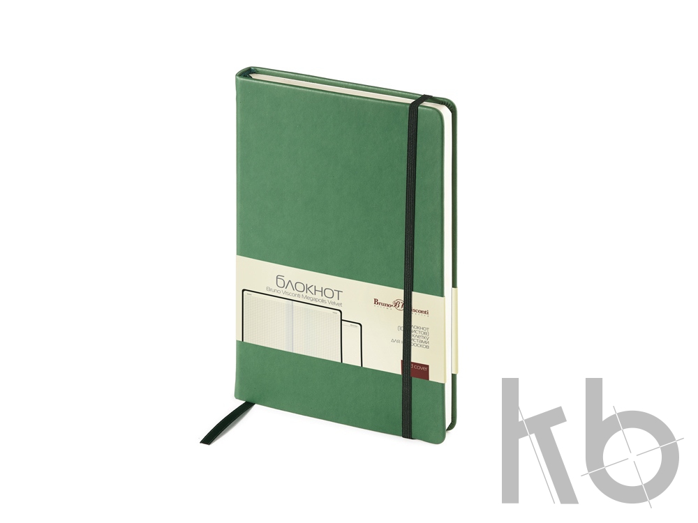 Блокнот А5 «Megapolis Velvet» на резинке