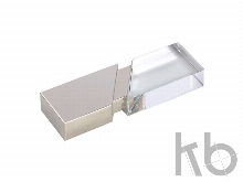 USB 2.0- флешка на 32 Гб кристалл в металле