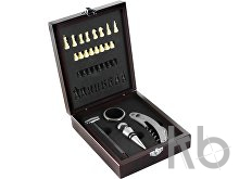 Wooden wine gift set