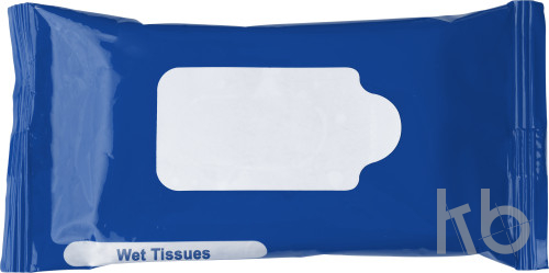 Plastic bag with 10 wet tissues