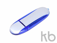 USB 2.0- флешка промо на 32 Гб овальной формы