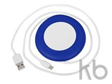 Беспроводное зарядное устройство «Disc» со встроенным кабелем 2 в 1